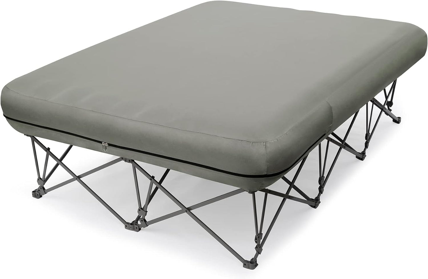 KAMPKEEPER Camping Cot,Camping Cots for Adults,Folding Camping Cot with Inflatable Air Mattress and Carry Bag,for Outdoor Travel Camp Beach Vacation (not Included The Airpump)