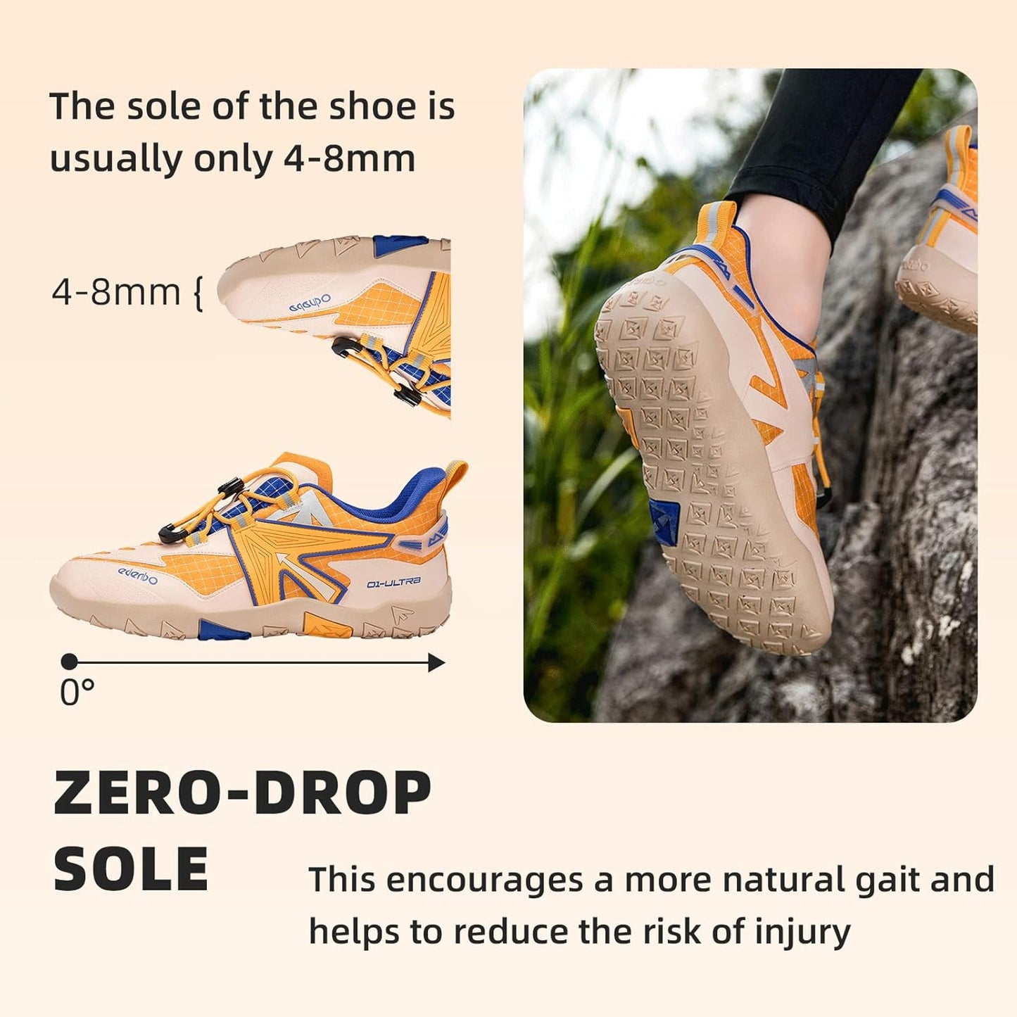 Kids Hiking Barefoot Shoes Non-Slip Sneakers for Boys Girls Outdoor Trekking Walking Climbing Running Shoes
