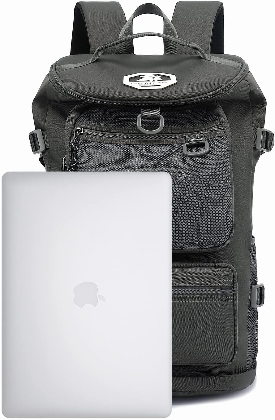 Kalesi Gym Duffle Bag Backpack 4-Way Waterproof with Shoes Compartment for travel Sport Hiking laptop (gray)