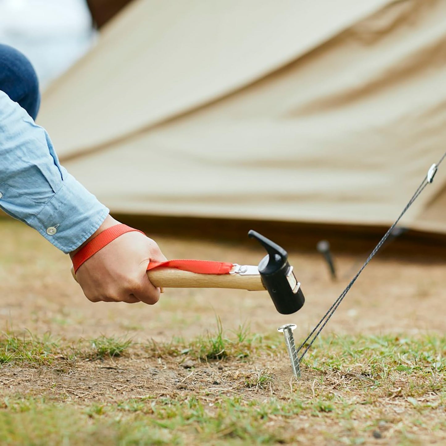 16 Inch Rebar Stakes 28 Pack - 0.5 Inch Diameter Threaded Galvanized Steel Ground Anchors - Heavy Duty Plant Support Garden Stake for Speed Bump, Wheel Stop, Tent Stakes