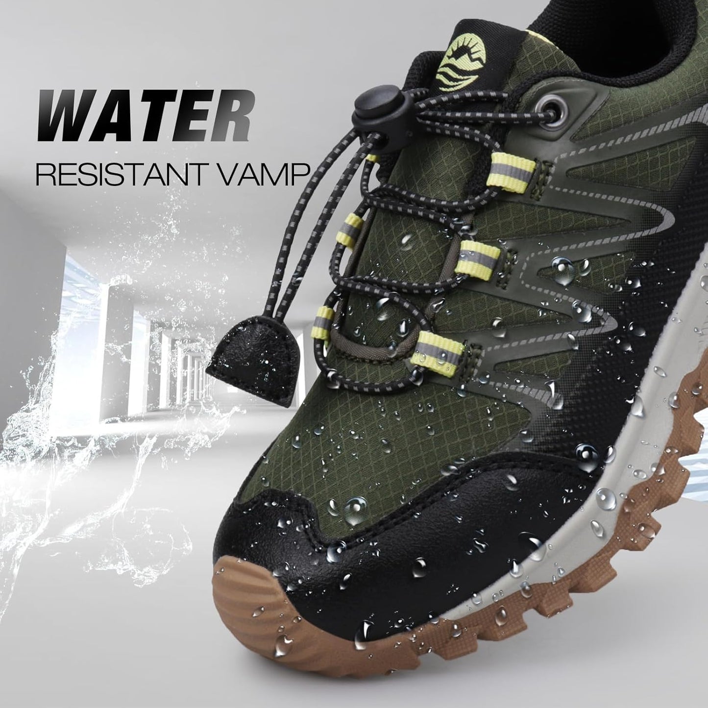 Kids Boys Girls Running Shoes Waterproof Non-Slip Breathable Low-Top Outdoor Hiking Walking Sneakers (Little/Big Kids)