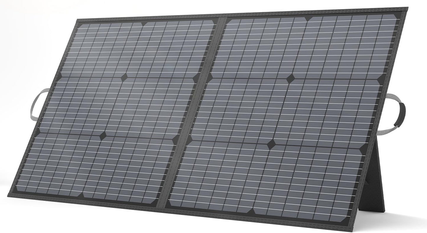 110W Portable Solar Panel, IP67 Waterproof Foldable 110 Watt Solar Charger, High 23.5% Efficiency for Outdoor Camping, Portable Power Station, RV