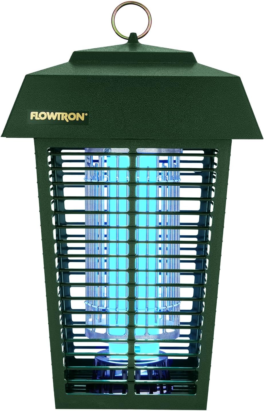 Flowtron Bug Zapper, 1 Acre of Outdoor Coverage with Powerful 40W Bulb & 5600V Instant Killing Grid, Electric Insect, Fly & Mosquito Zapper, Made in The USA - Green Color