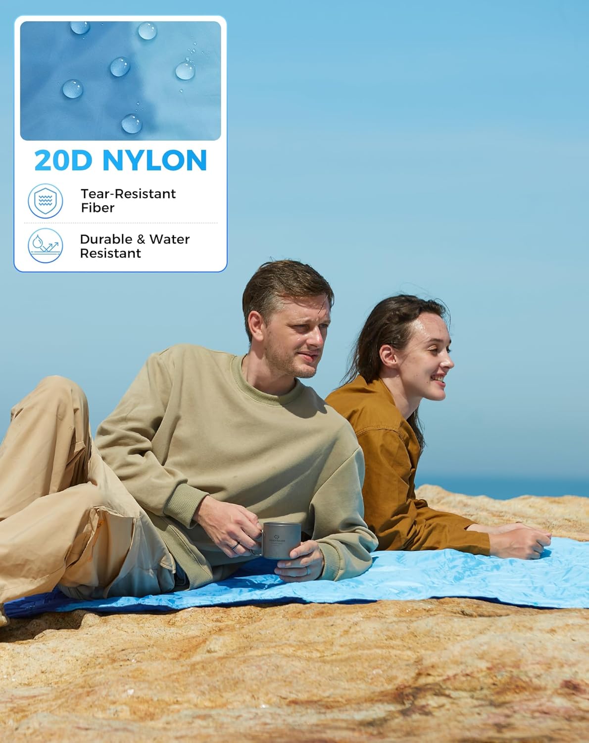 KingCamp Ultralight Camping Blanket, Packable Down Alternative Puffy Printed Wearable Blanket with Snap Buttons & Corner Loops Weatherproof Quilt for Outdoor Travel Stadium (79" x 57", Forest)