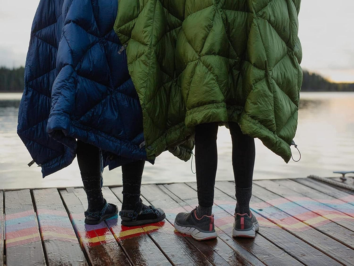 KAMMOK Bobcat 45°F - Down Trail Quilt, Water Resistant, Durable, Compact and Packable, Indoor/Outdoor Camp Blanket (84 in × 54 in)