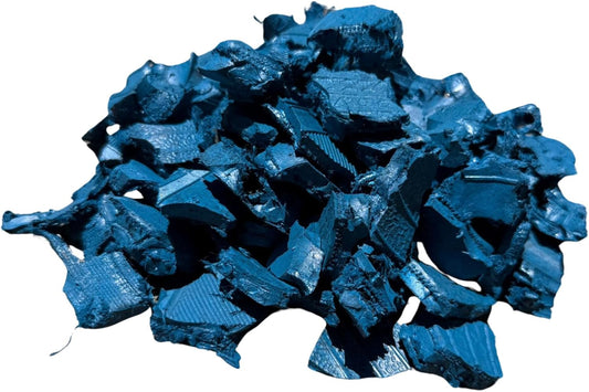 100% Wire-Free Rubber Mulch – Blue, 20 lb (0.8 cu ft) | Long-Lasting, Low Maintenance, Safe for Kids & Pets – Landscaping & Playground Ground Cover