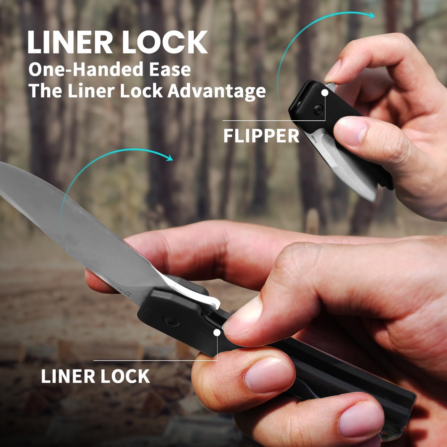 Kizer Nice Guy Pocket Folding Knife, 2.84" Nitro V Blade, Lightweight Sharp Camping and Hiking Knife, Tough Aluminium Handle, Liner Lock Flipper Knives V3011A2