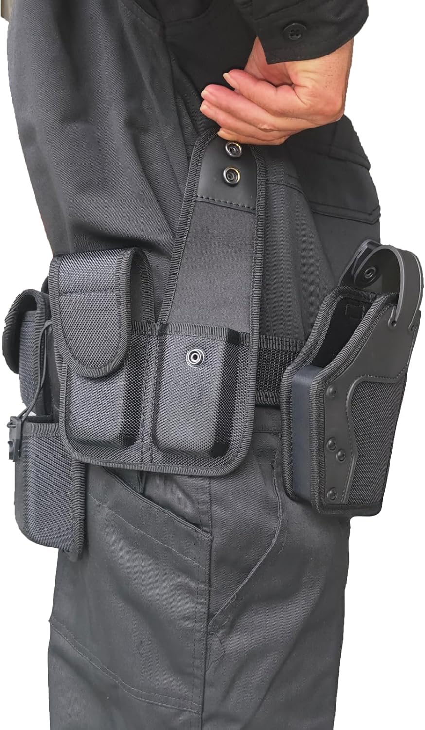 10 in 1 Duty Belt w/Nylon Tactical Police Belts Versatile Military Modular Equipment System Molded Officers for Law Enforcement Utility Belt