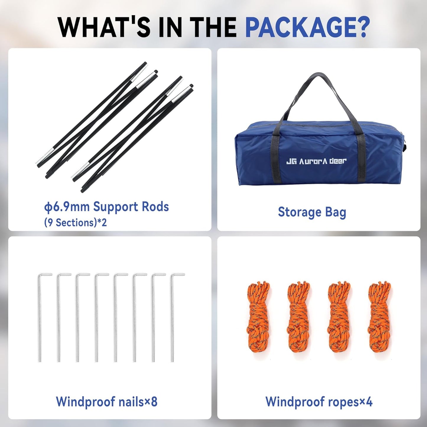 1/2/3/4 Person Tents Waterproof&Windproof Family Tents Camping-Tent,Lightweight Portable Pop Up Tent for Camping,Hiking,Mountaineering or Beach Easy to Set Up Adventures Carry Bag