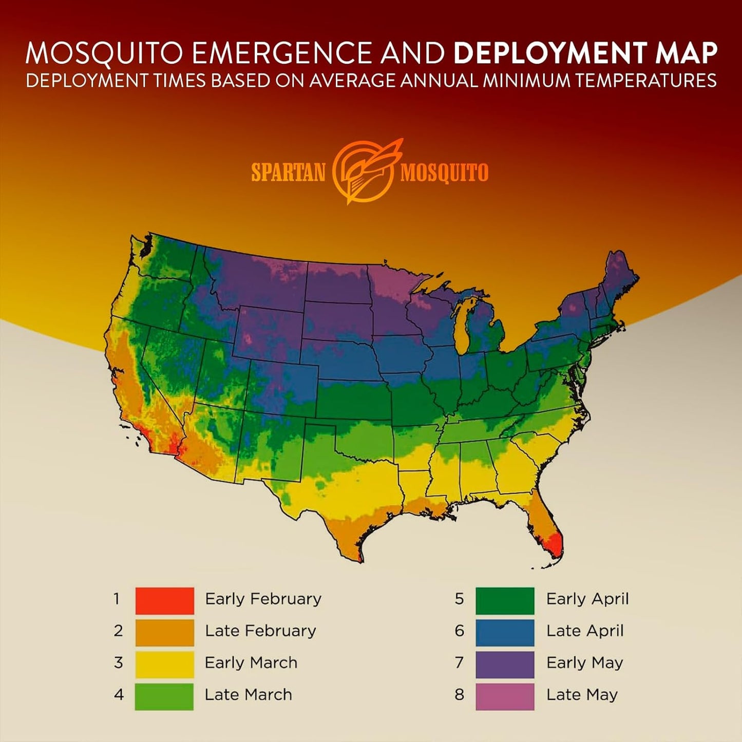 Spartan Mosquito Pro Tech - 1 Acre Pack 4 Tubes (2 Boxes) 100% American Made