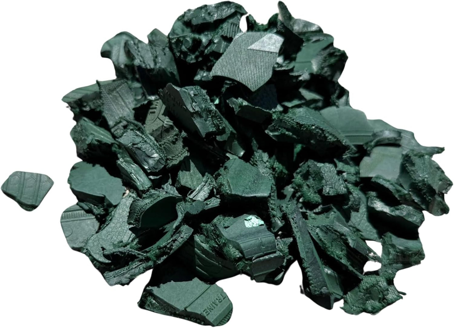 100% Wire-Free Rubber Mulch – Green, 20 lb (0.8 cu ft) | Long-Lasting, Low Maintenance, Safe for Kids & Pets – Landscaping & Playground Ground Cover