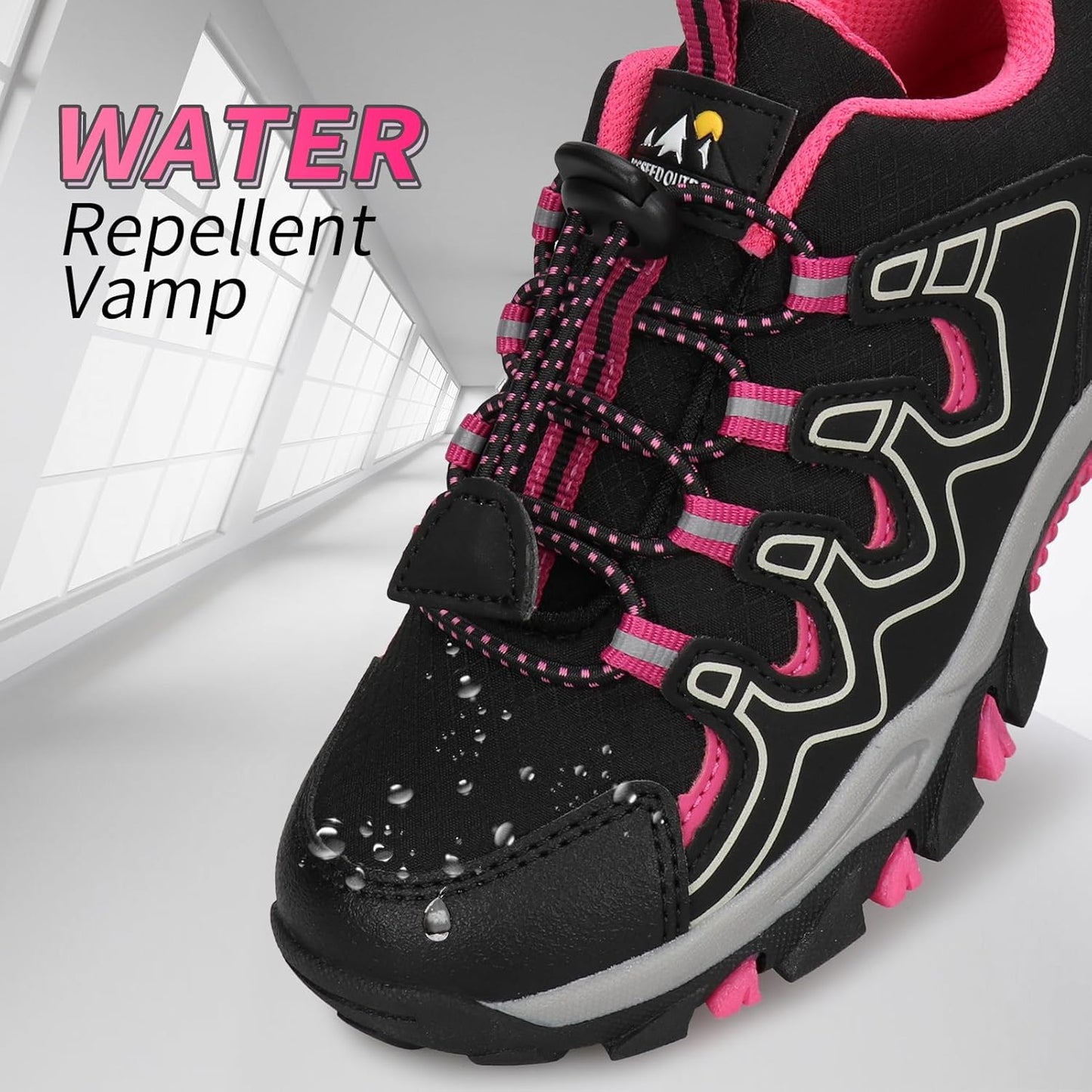 Kids Boys Running Shoes Waterproof Non-Slip Breathable Low-Top Outdoor Hiking Walking Sneakers (Little/Big Kids)