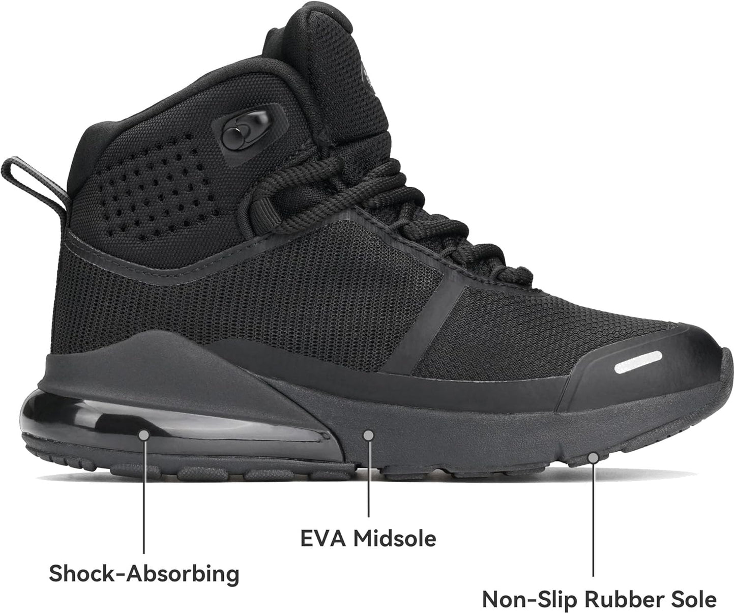 Kids Waterproof Hiking Boots Toddler Girls Boys Outdoor Ankle Boots Comfortable Lace-up Trekking Walking Shoes