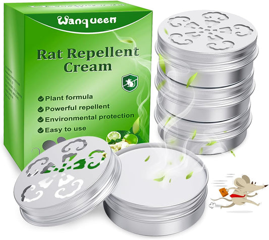 4 Pack Mouse Repellent for Car Engines, Peppermint Oil to Repel Mice and Rats, Mouse Repellent Keep Rodents Out of Car Rat Repellent for House Mice Repellent Outdoor