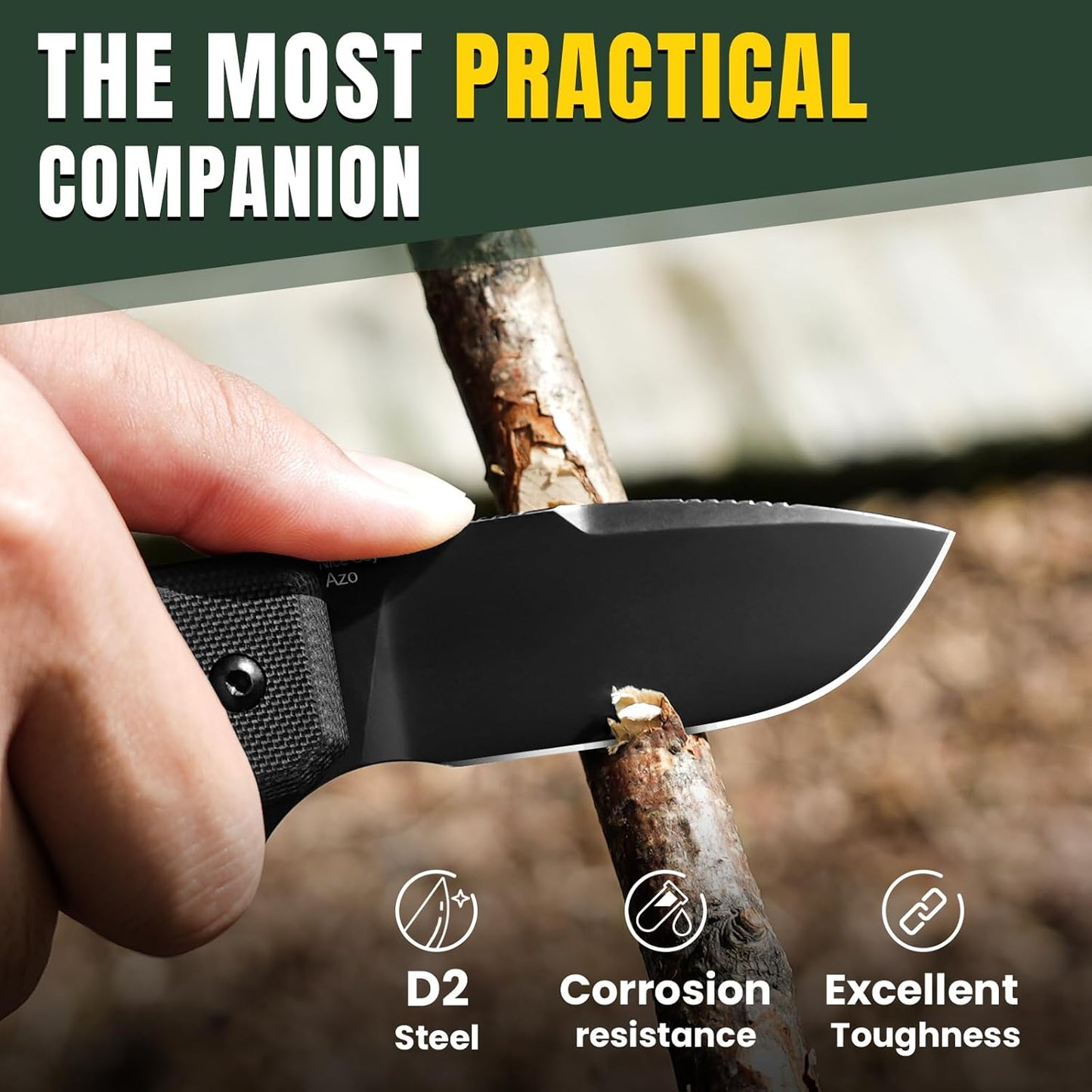 Kizer Nice Guy Pocket Folding Knife, 2.84” D2 Steel Blade knives, G10 Handle Small EDC Knife, Liner Lock Flipper Knives for Men Women, Sharp Camping Hiking Hunting Survival Knives V3011M1