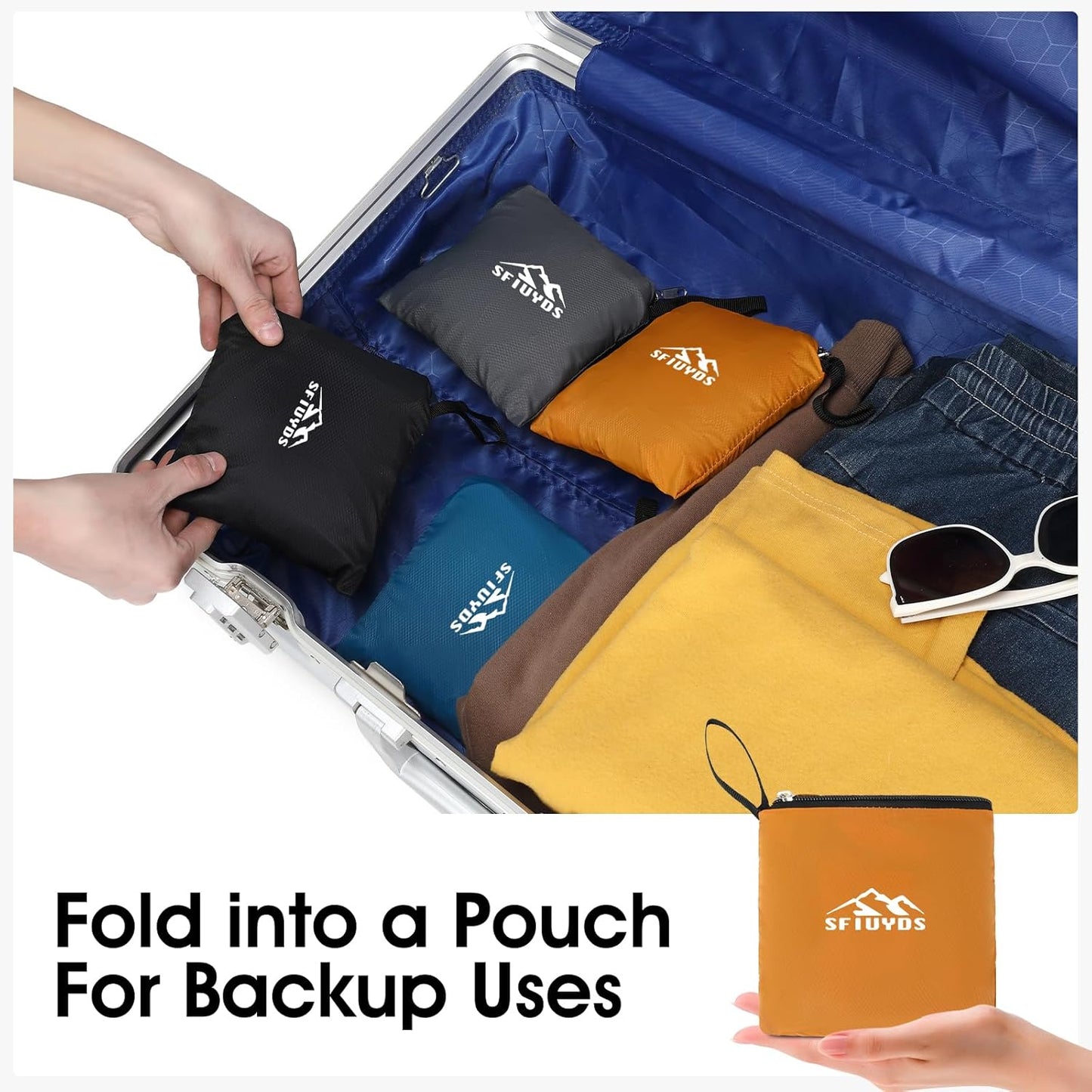 15L Lightweight Hiking Backpack Small,Waterproof Hiking Daypack,Foldable Backpack for Travel,Ultralight Daypack