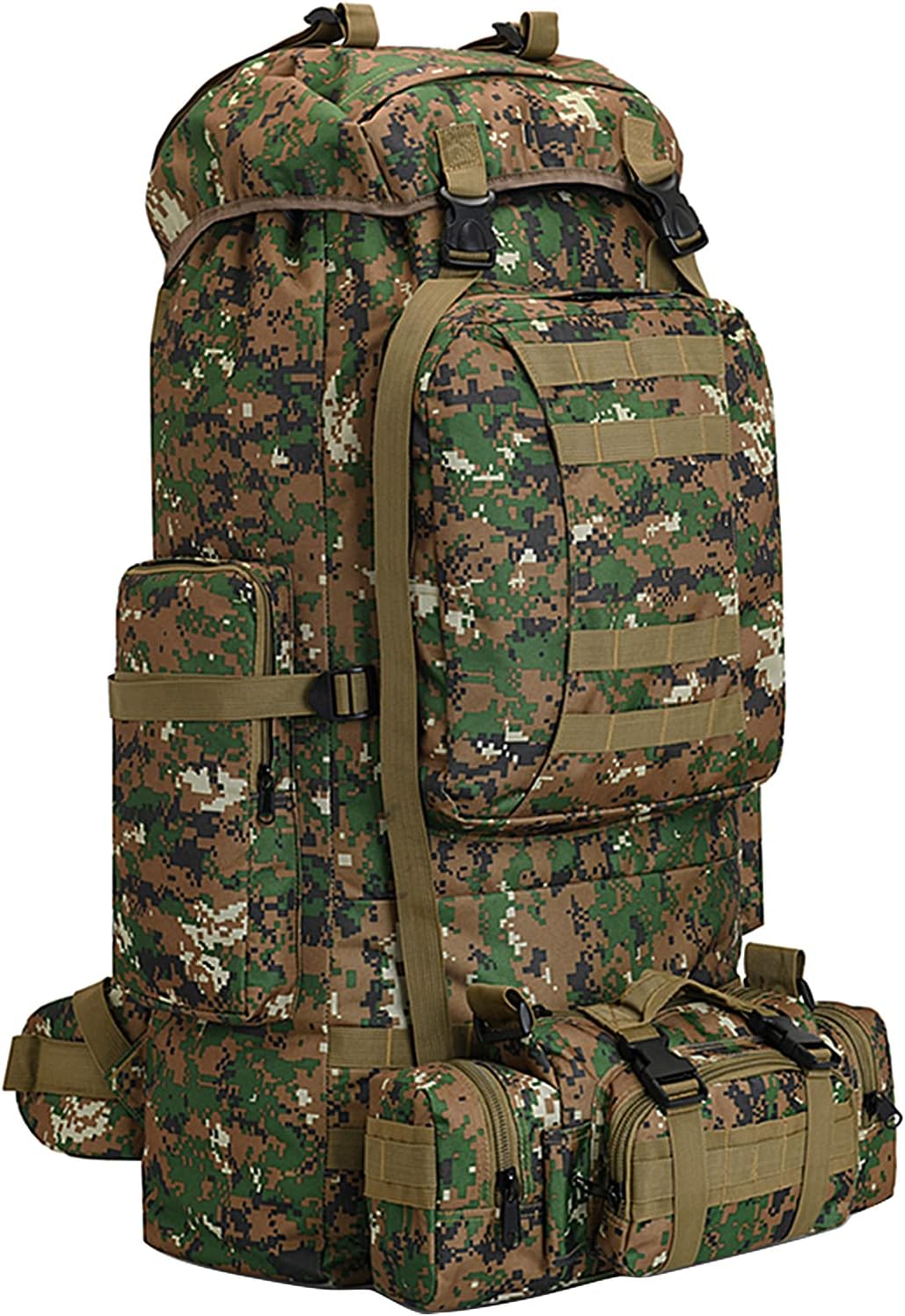King'sGuard 100L Camping Hiking Backpack Molle Rucksack Military Camping Backpacking Daypack