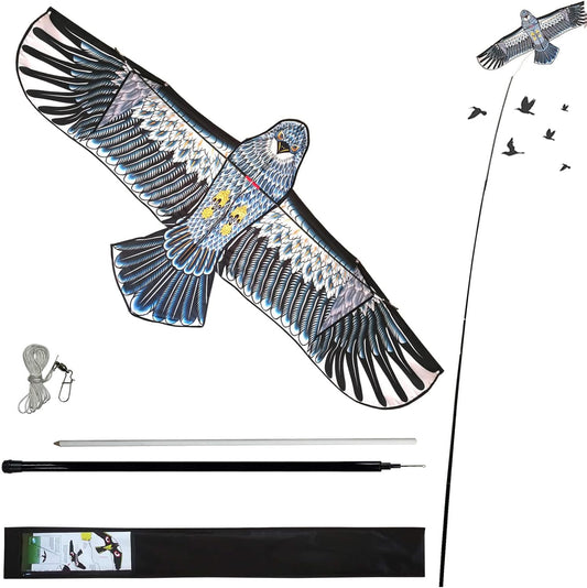 eyijklzo Bird Scarer Flying Kite Crops Farm Flying Bird Hawk Flying Kite