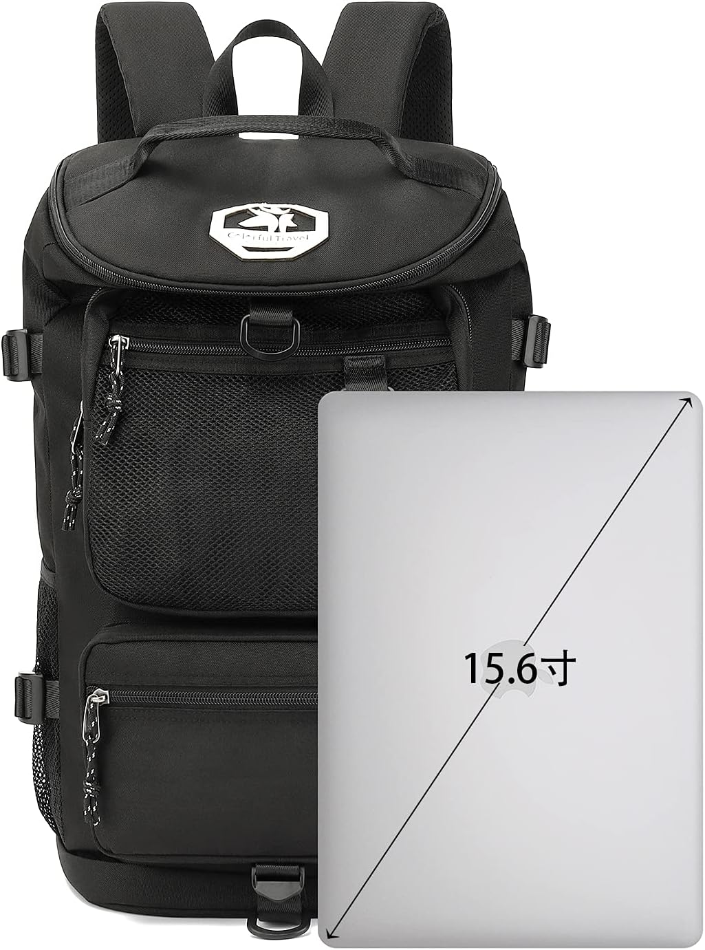 Kalesi Gym Duffle Bag Backpack 4-Way Waterproof with Shoes Compartment for travel Sport Hiking laptop (Black)