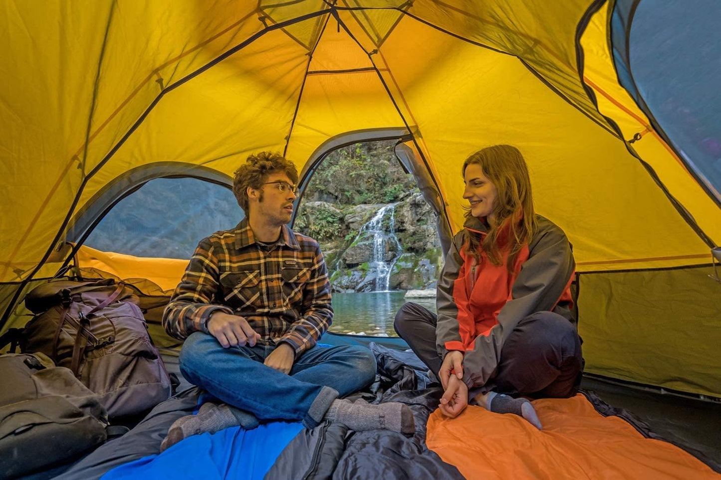 KAZOO Outdoor Camping Tent 2/4 Person Waterproof Camping Tents Easy Setup Two/Four Man Tent Sun Shade 2/3/4 People