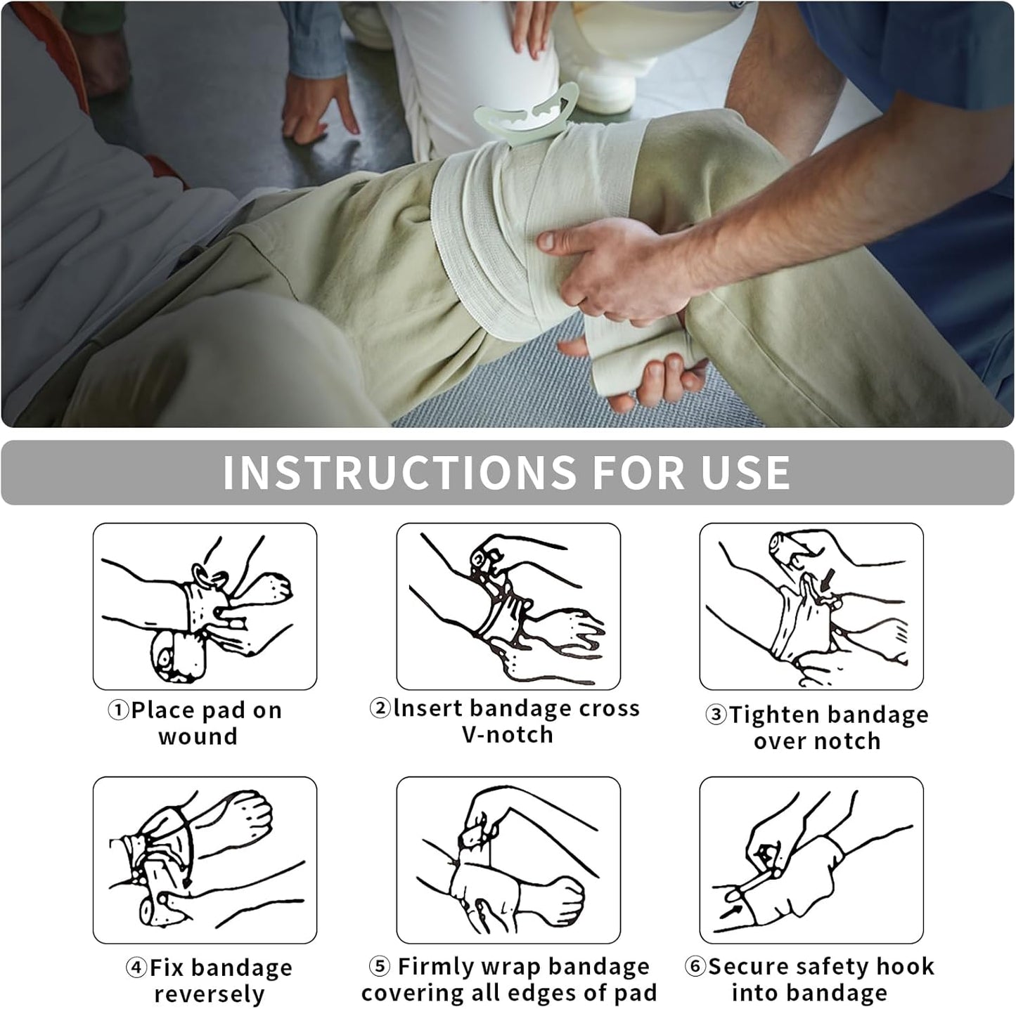 145 Pieces Emergency Survival First Aid Kit with Splint for Trauma Wound Care Blow Out for Camping Outdoor Earthquake and Adventures, Black