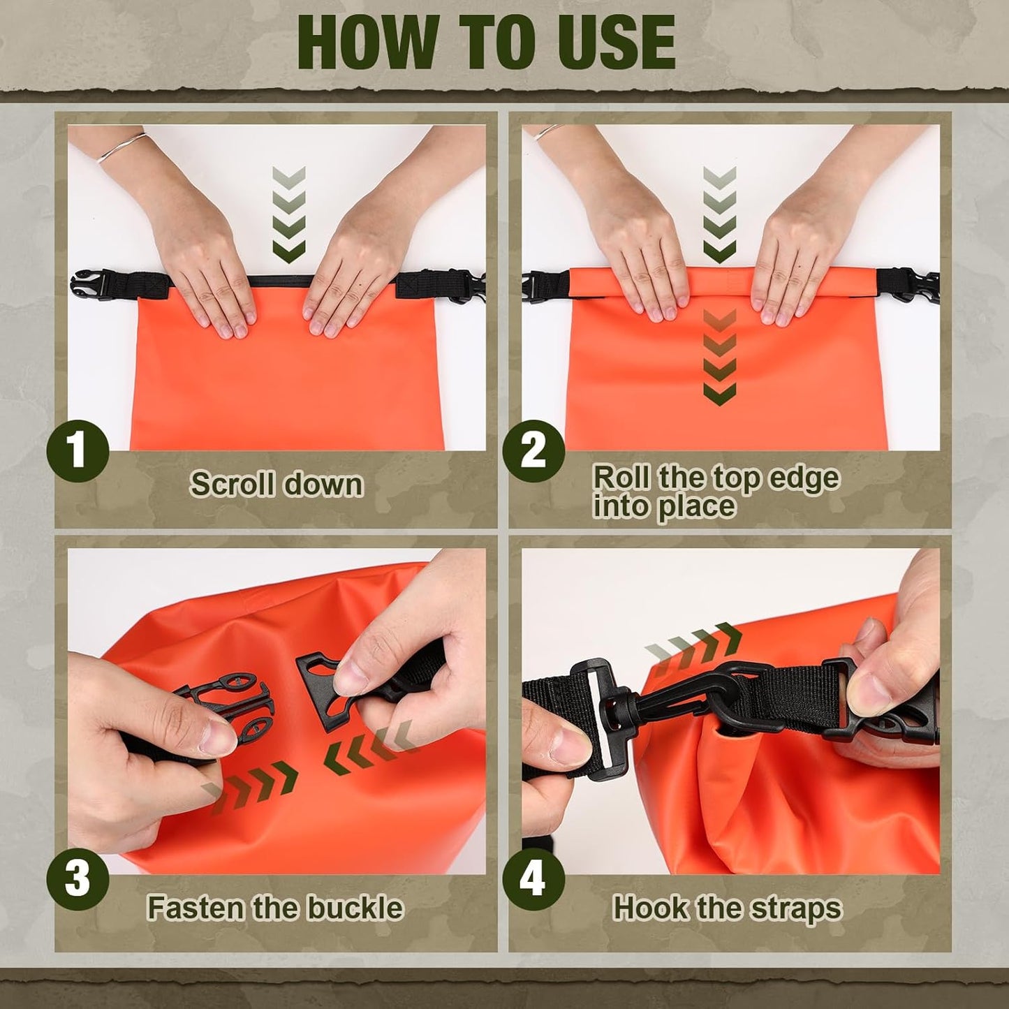 1 Set Bear Food Bag for Camping Ultralight Food Hanging System Includes Waterproof Bear Bag, Nylon Ropes, Hooks for Camping Backpacking