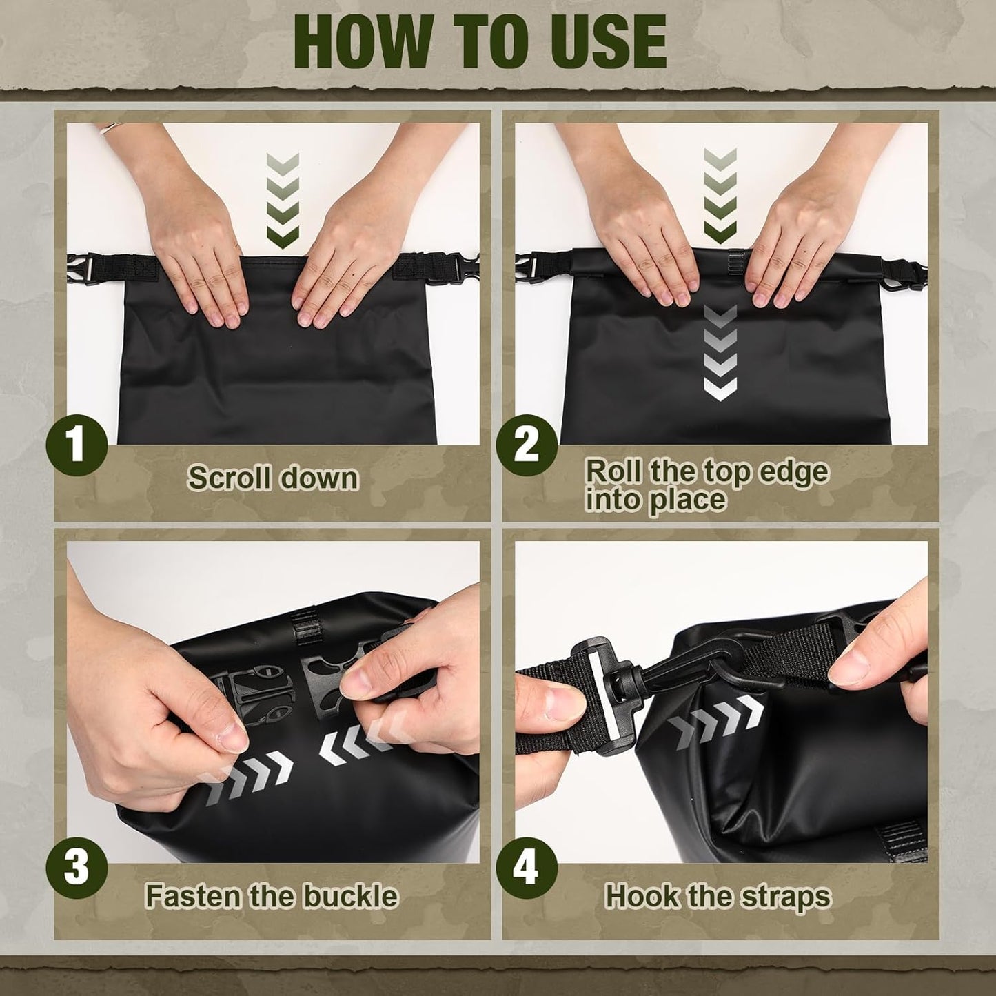 1 Set Bear Food Bag for Camping Ultralight Food Hanging System Includes Waterproof Bear Bag, Nylon Ropes, Hooks for Camping Backpacking