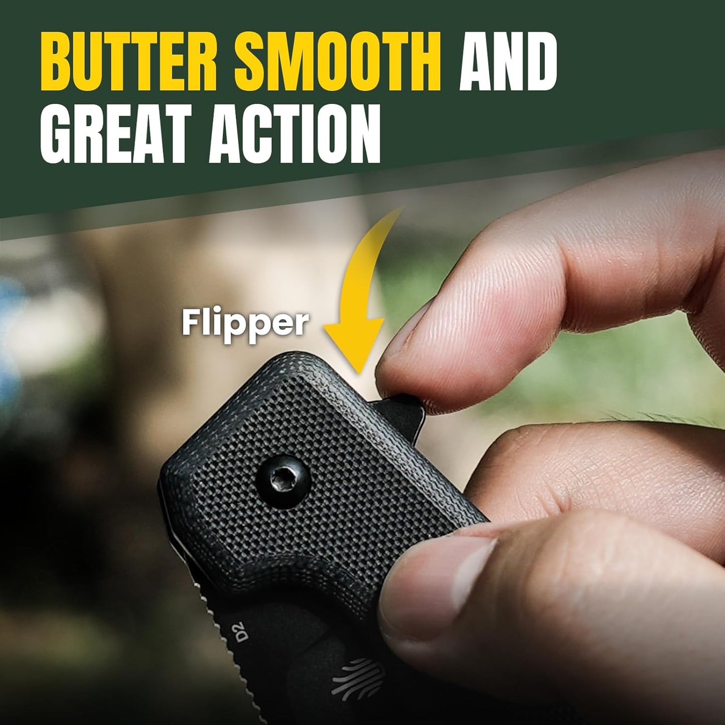 Kizer Nice Guy Pocket Folding Knife, 2.84” D2 Steel Blade knives, G10 Handle Small EDC Knife, Liner Lock Flipper Knives for Men Women, Sharp Camping Hiking Hunting Survival Knives V3011M1