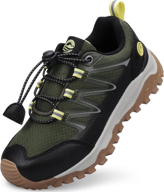 Kids Boys Girls Running Shoes Waterproof Non-Slip Breathable Low-Top Outdoor Hiking Walking Sneakers (Little/Big Kids)