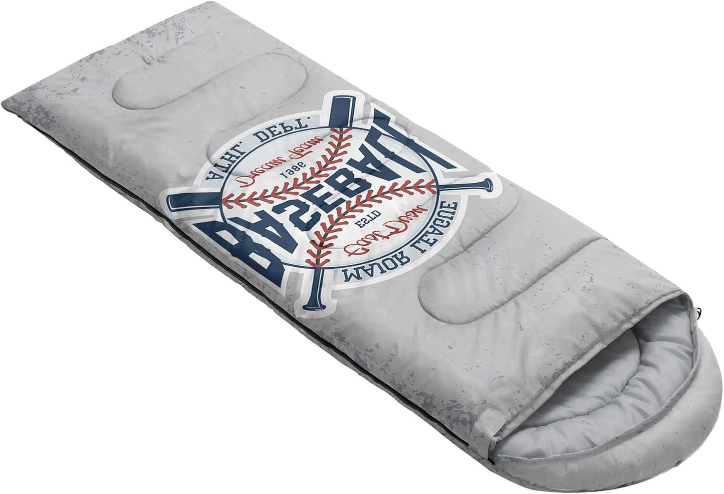 Kids Sleeping Bag for Boys Girls,Rocket Moon Print-Lightweight Warm Portable Outdoor Indoor-Waterproof Cold Weather Resistant Sleeping Bag for Camping Hiking