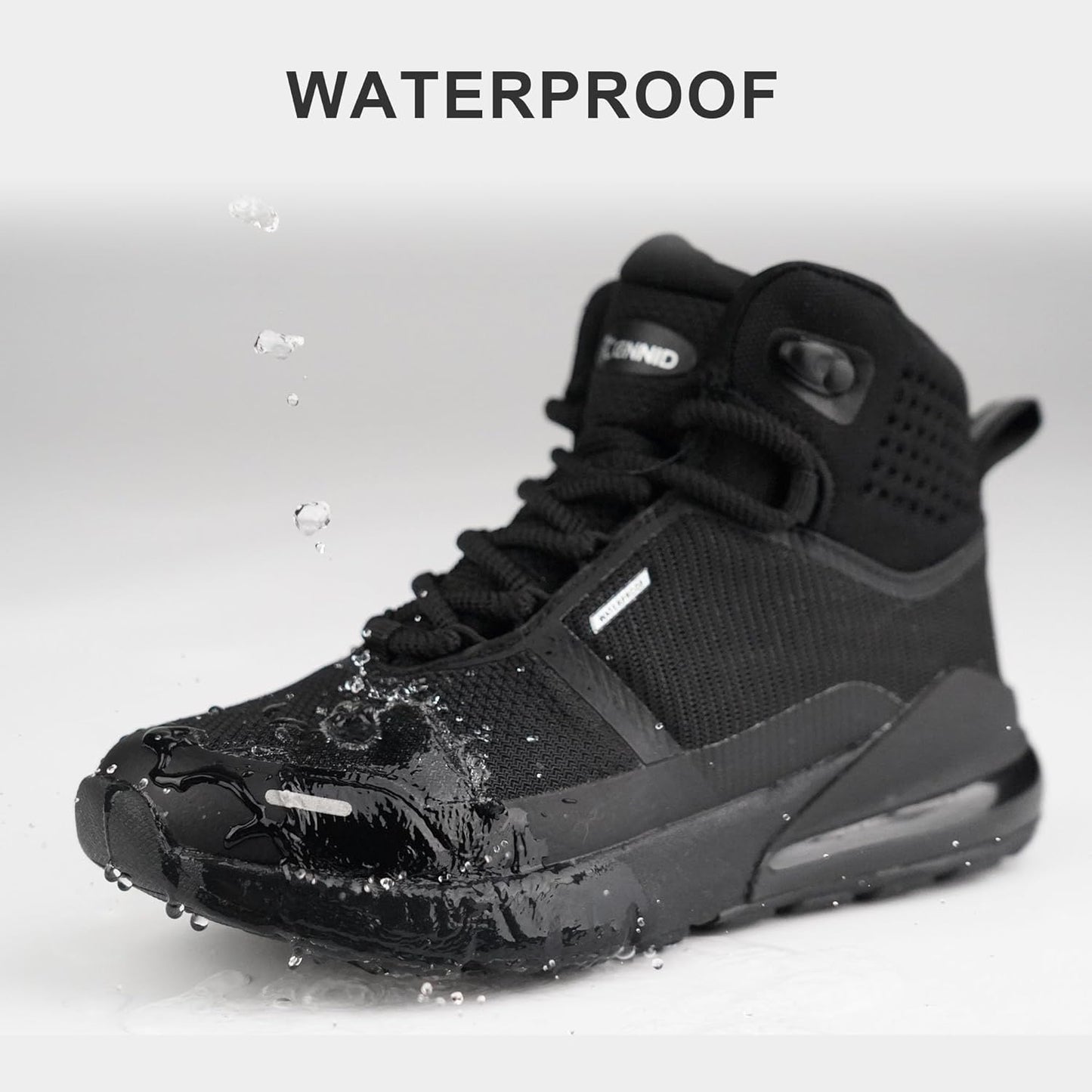 Kids Waterproof Hiking Boots Toddler Girls Boys Outdoor Ankle Boots Comfortable Lace-up Trekking Walking Shoes