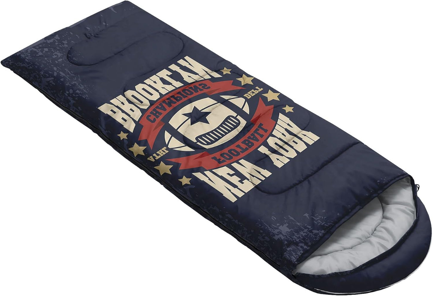 Kids Sleeping Bag for Boys Girls,Rocket Moon Print-Lightweight Warm Portable Outdoor Indoor-Waterproof Cold Weather Resistant Sleeping Bag for Camping Hiking