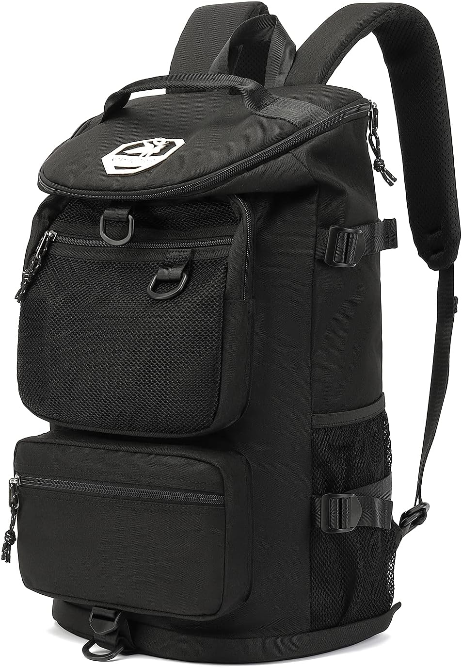 Kalesi Gym Duffle Bag Backpack 4-Way Waterproof with Shoes Compartment for travel Sport Hiking laptop (Black)