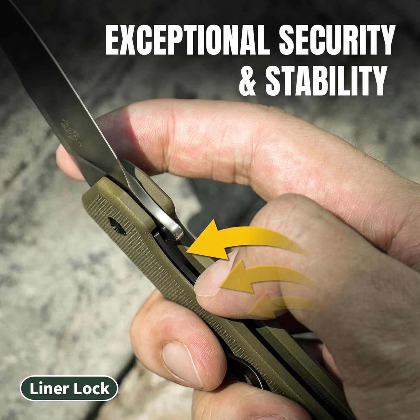 Kizer Nice Guy Pocket Folding Knife, 2.84” D2 Steel Blade knives, G10 Handle Small EDC Knife, Liner Lock Flipper Knife for Men Women, Sharp Camping Hiking Hunting Survival Knife V3011M2