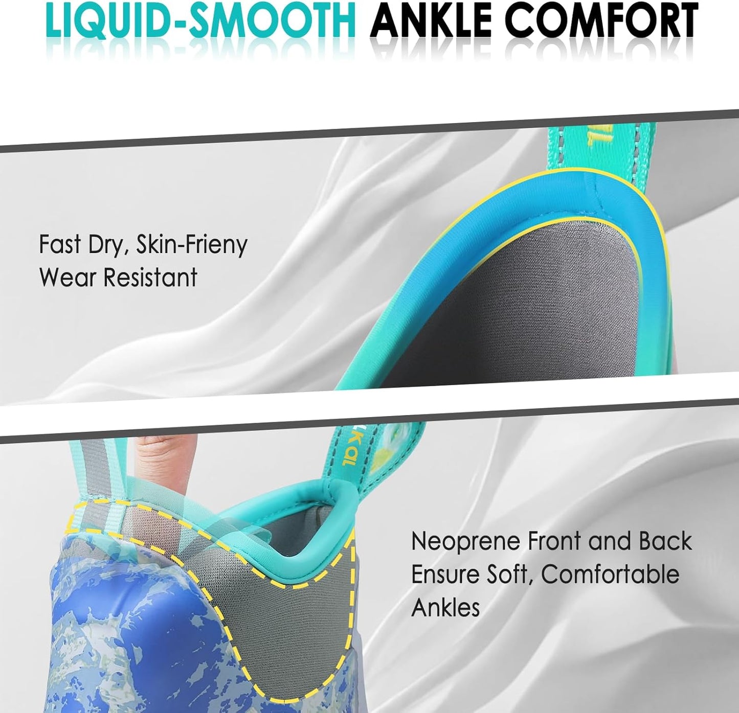 Kalkal Men's Deck Boots, Waterproof Fishing Rain Boots with High Traction, Men's Rubber Boots For Gardening Fishing Boating Camping Sailing