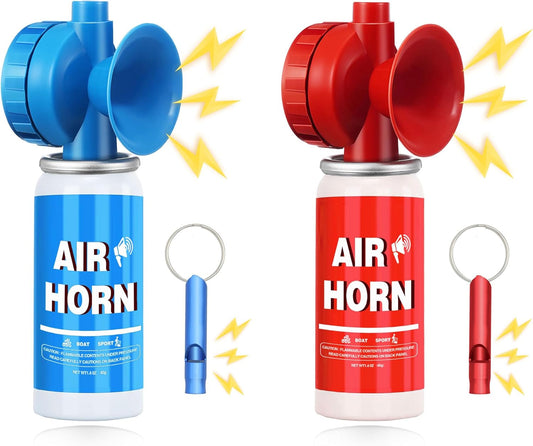 1.4oz Boat Air Horn,130DB Loud Mini Safety Bear Horn Can,Air Horns for Self Defense,Emergency,Sporting Events,Camping essentials,2 Pack