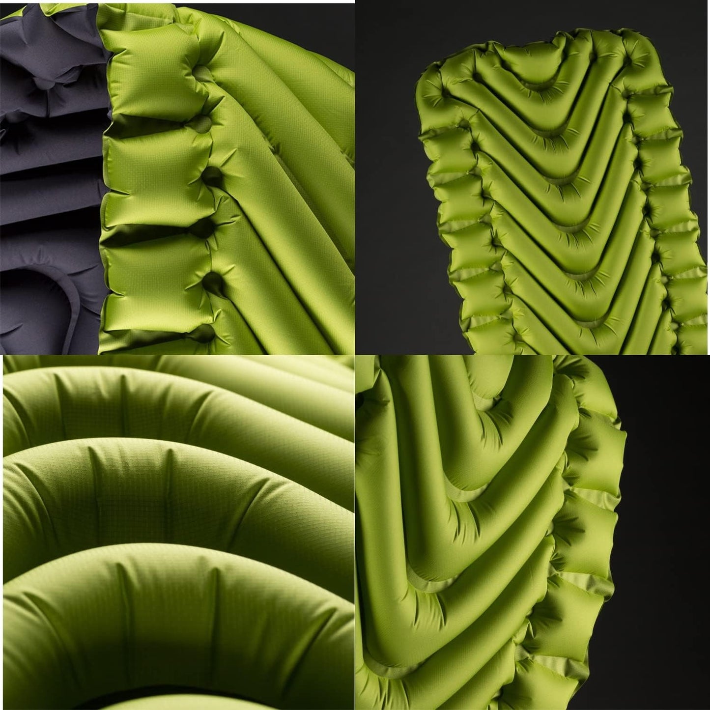 KLYMIT Static V2 Inflatable Sleeping Pad | Portable, Ultralight, Easy to Inflate, Foldable Air Bed for Camping, Backpacking & Hiking — Green