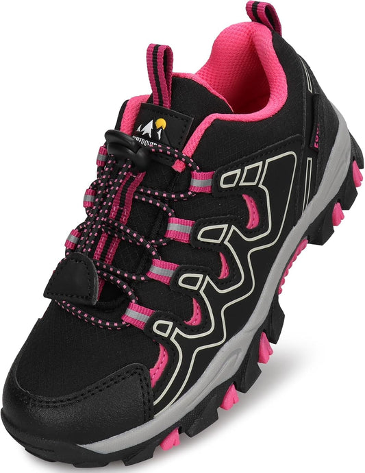 Kids Boys Running Shoes Waterproof Non-Slip Breathable Low-Top Outdoor Hiking Walking Sneakers (Little/Big Kids)