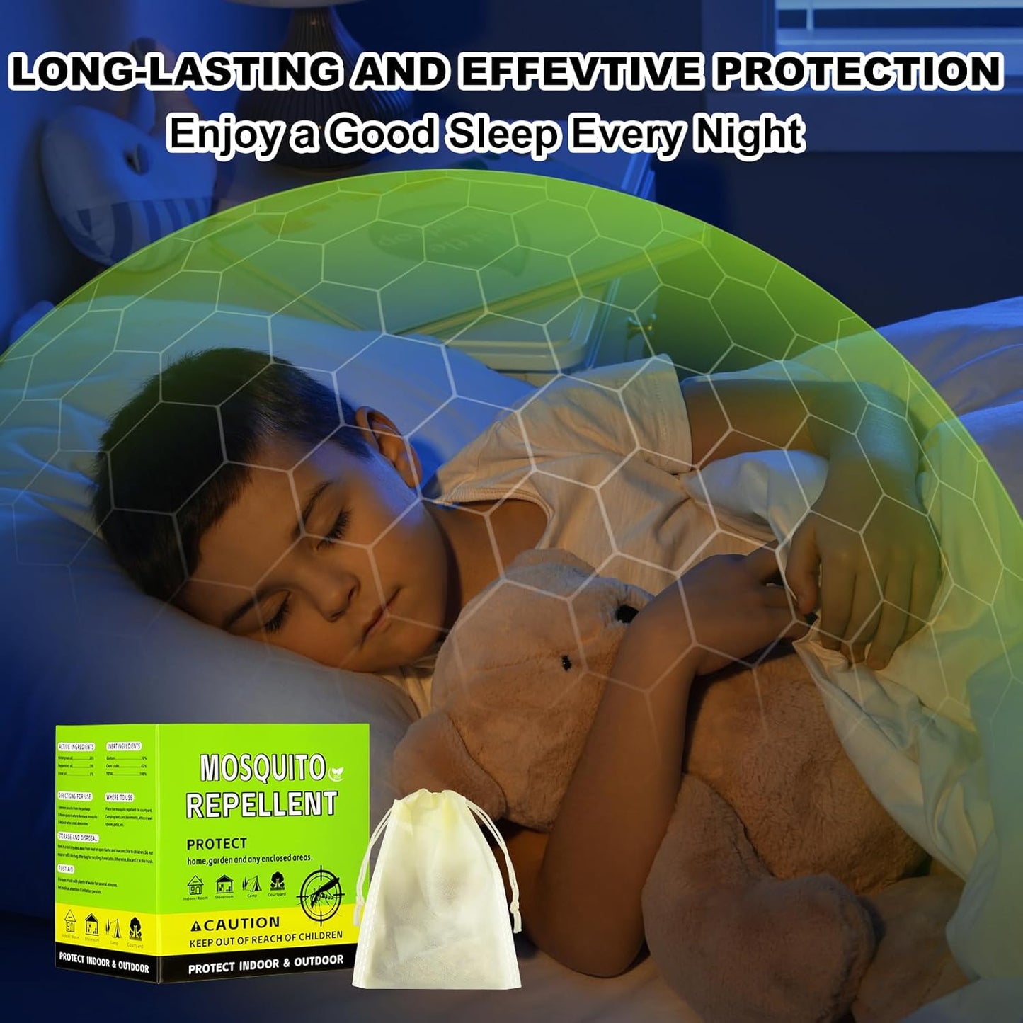 Mosquito Repellent Outdoor Patio, Mosquito Control Indoor, Mosquito Deterrent for Yard/Camping/Home/Travel 12-Pack