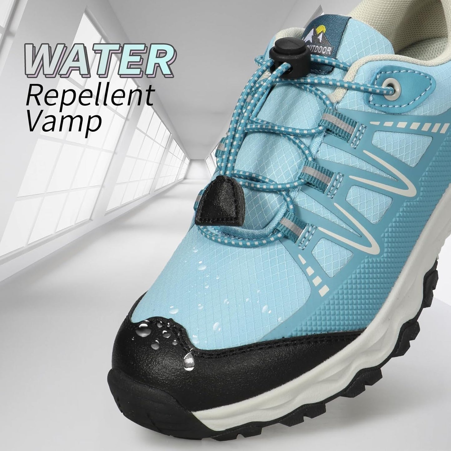 Kids Boys Girls Running Shoes Waterproof Non-Slip Breathable Low-Top Outdoor Hiking Walking Sneakers (Little/Big Kids)