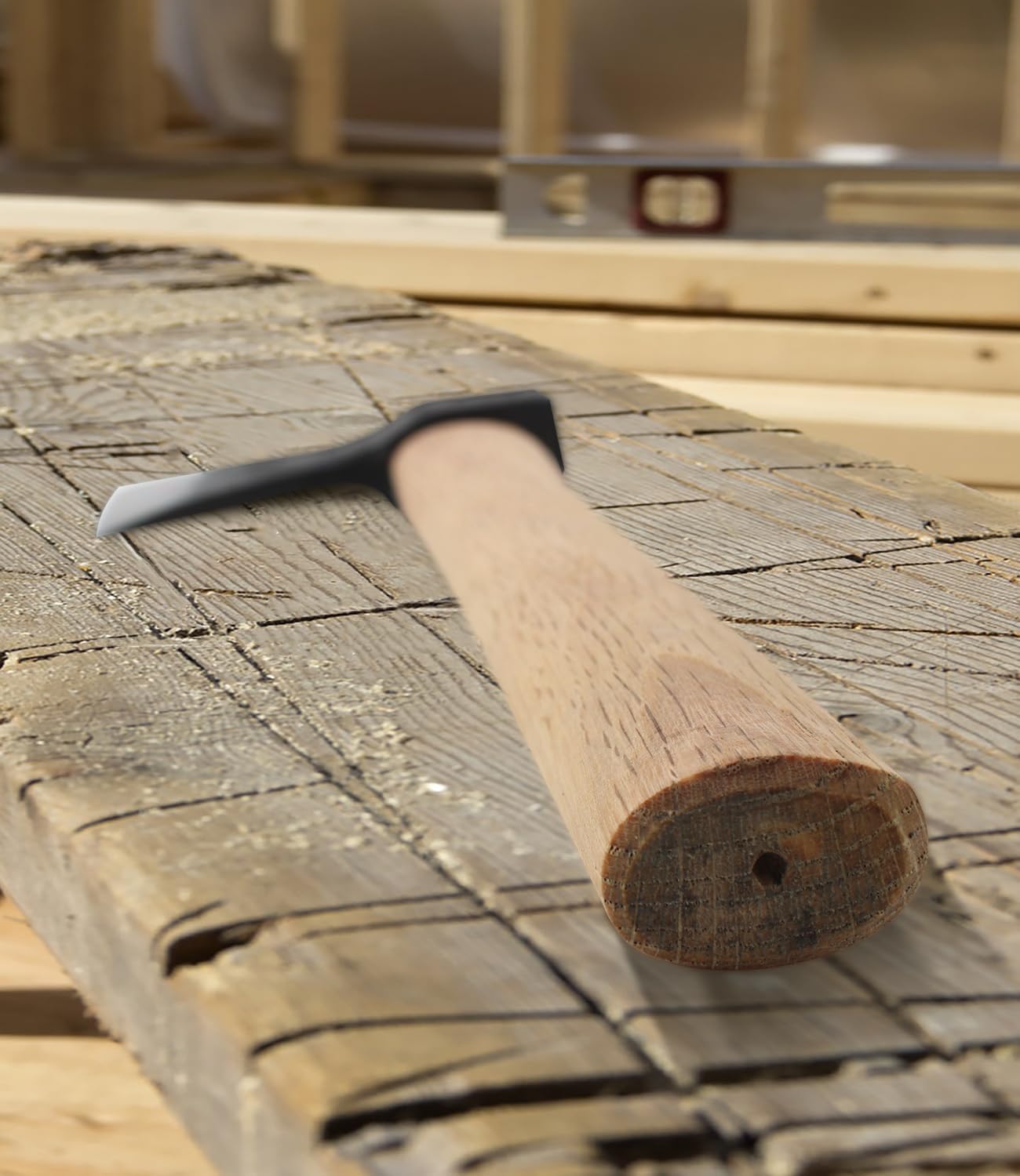 15.7" Throwing Axe, 1065 Manganese Steel Throwing Hatchet Beech Wood Handle for Axe Throwing Competitions