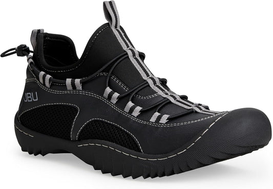 Jambu Unisex-Adult Tex Men Black Sneakers All-Terra Outsoles for Traction, Weather-Tough Uppers