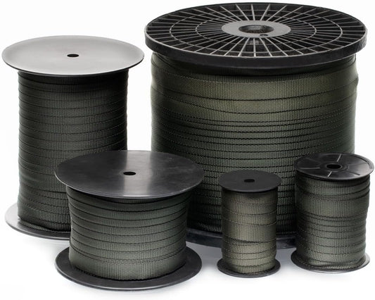 1500 FT Tree Tie Strap for Plant Support, Webbing Straps for Staking, 3/4 Inch Width Guying Material Garden Strap for Outdoor Tree Straightening, 1500 Lbs Strength (Olive Green) - 1500 Feet