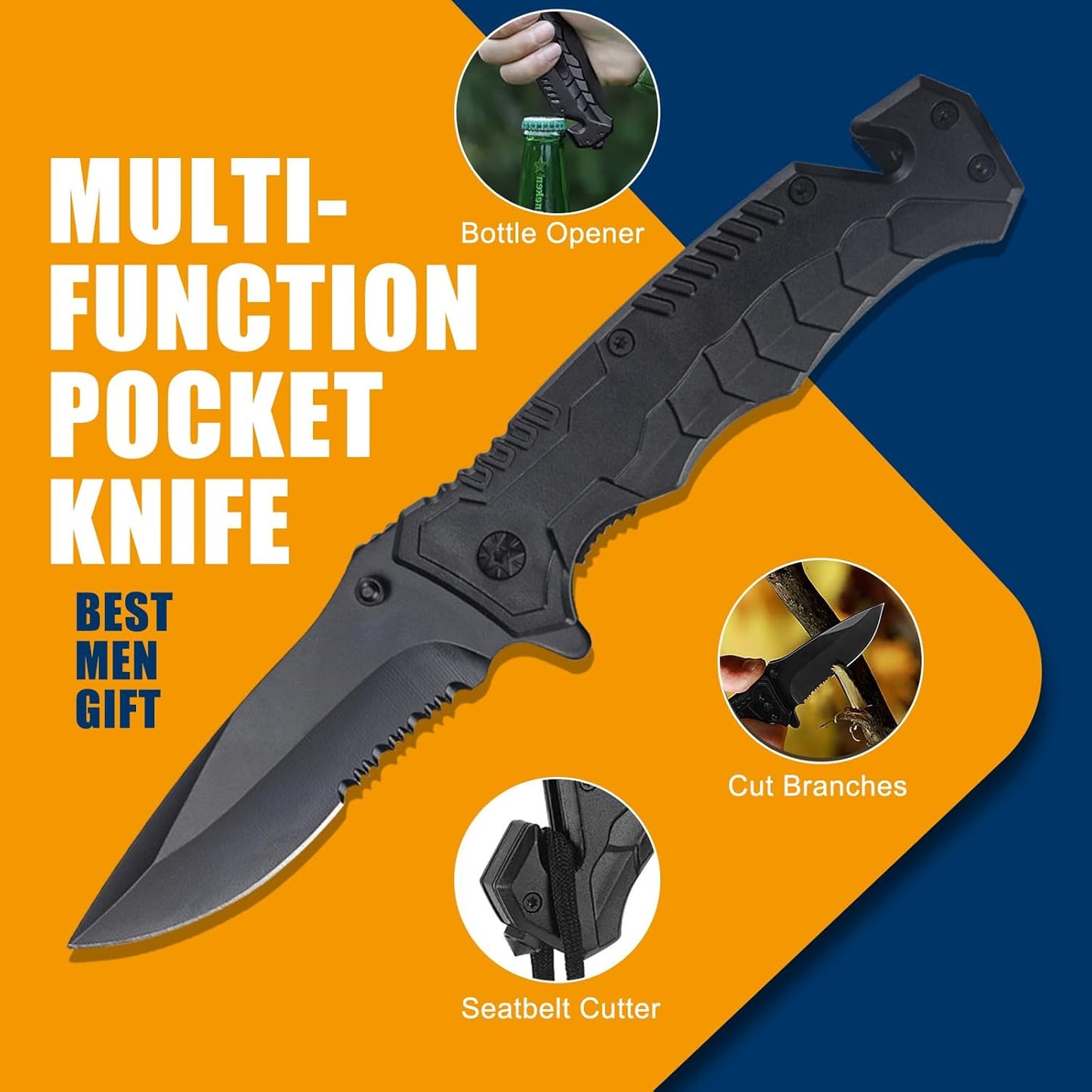 11-in-1 Emergency Survival Kit & Camping Multi-Tool for Camping, Hiking, Backpacking | Car Survival Gear, Earthquake Preparedness, Outdoor Essentials