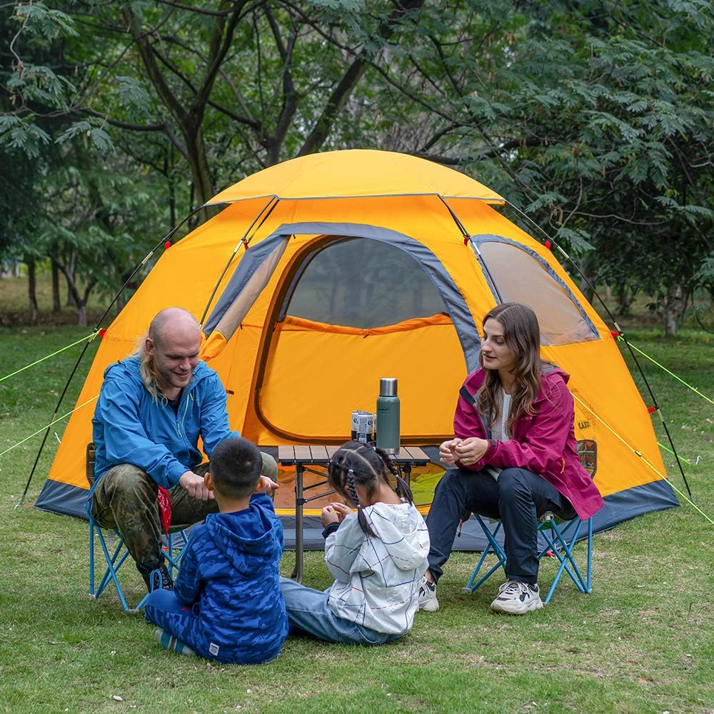 KAZOO Outdoor Camping Tent 2/4 Person Waterproof Camping Tents Easy Setup Two/Four Man Tent Sun Shade 2/3/4 People