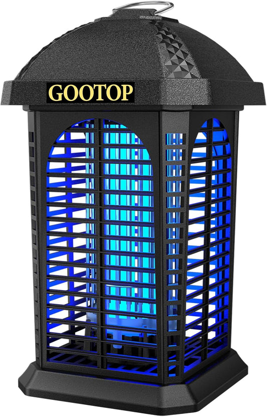 Bug Zapper Outdoor, 4200V Electric Mosquito Zapper, Bug Zapper Outdoor, Fly Traps, Fly Zapper, Mosquito Killer Indoor 3 Prong Plug, 90-130V, ABS Plastic Outer