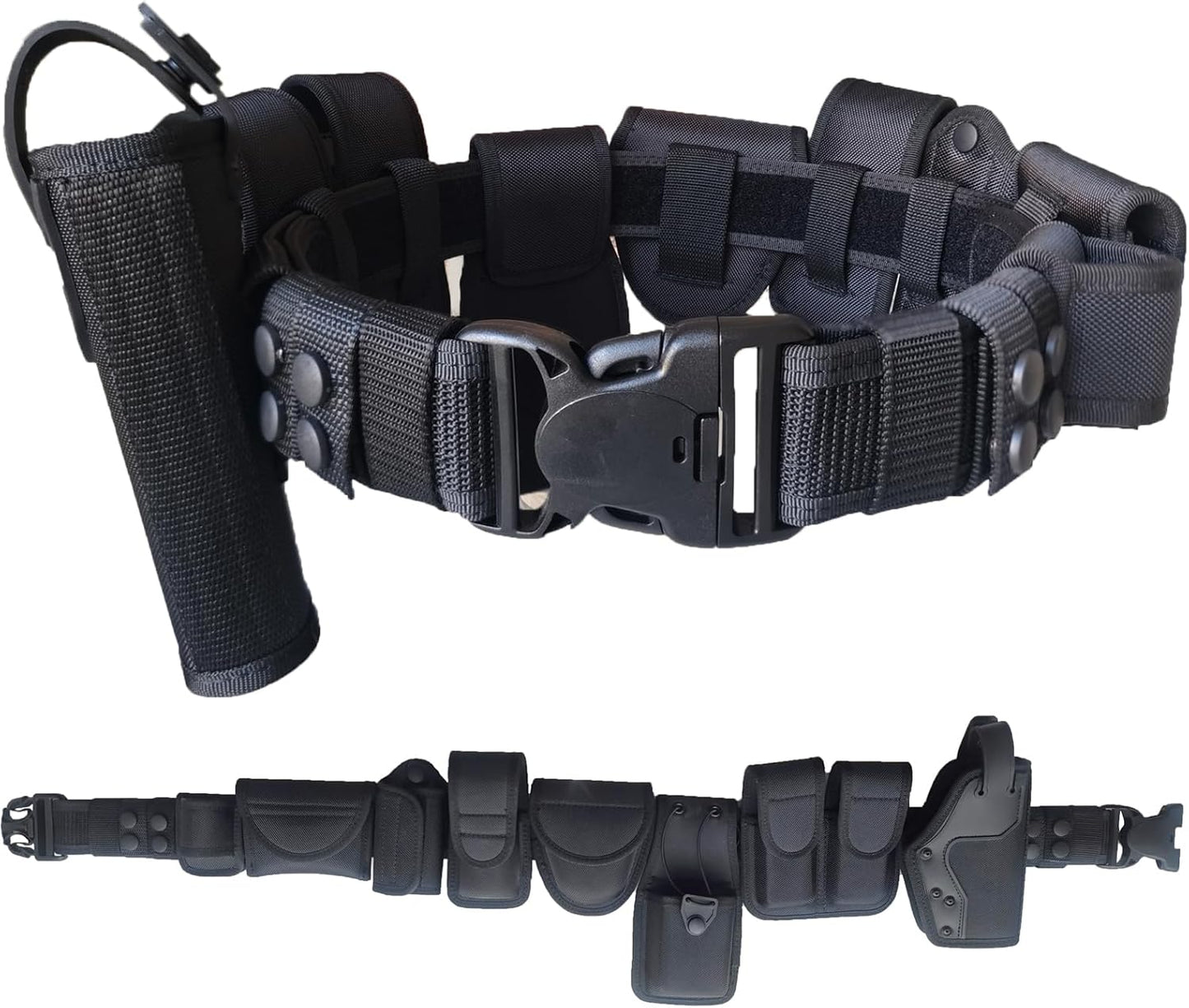 10 in 1 Duty Belt w/Nylon Tactical Police Belts Versatile Military Modular Equipment System Molded Officers for Law Enforcement Utility Belt