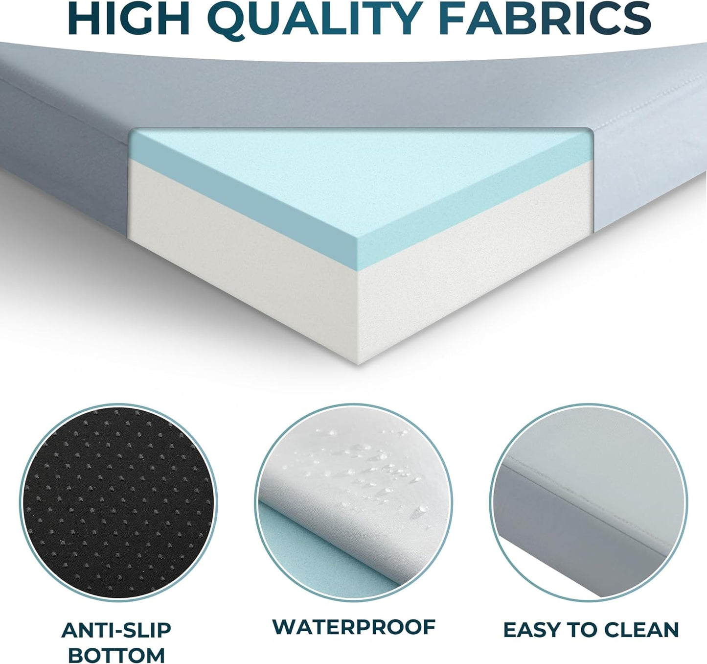 Kingfun Memory Foam Camping Sleeping Pad, CertiPUR-US Camping Mattress Waterproof Roll Up Mattress Guest Bed, Thick Floor Sleeping Mat for Car for Adults with Travel Bag