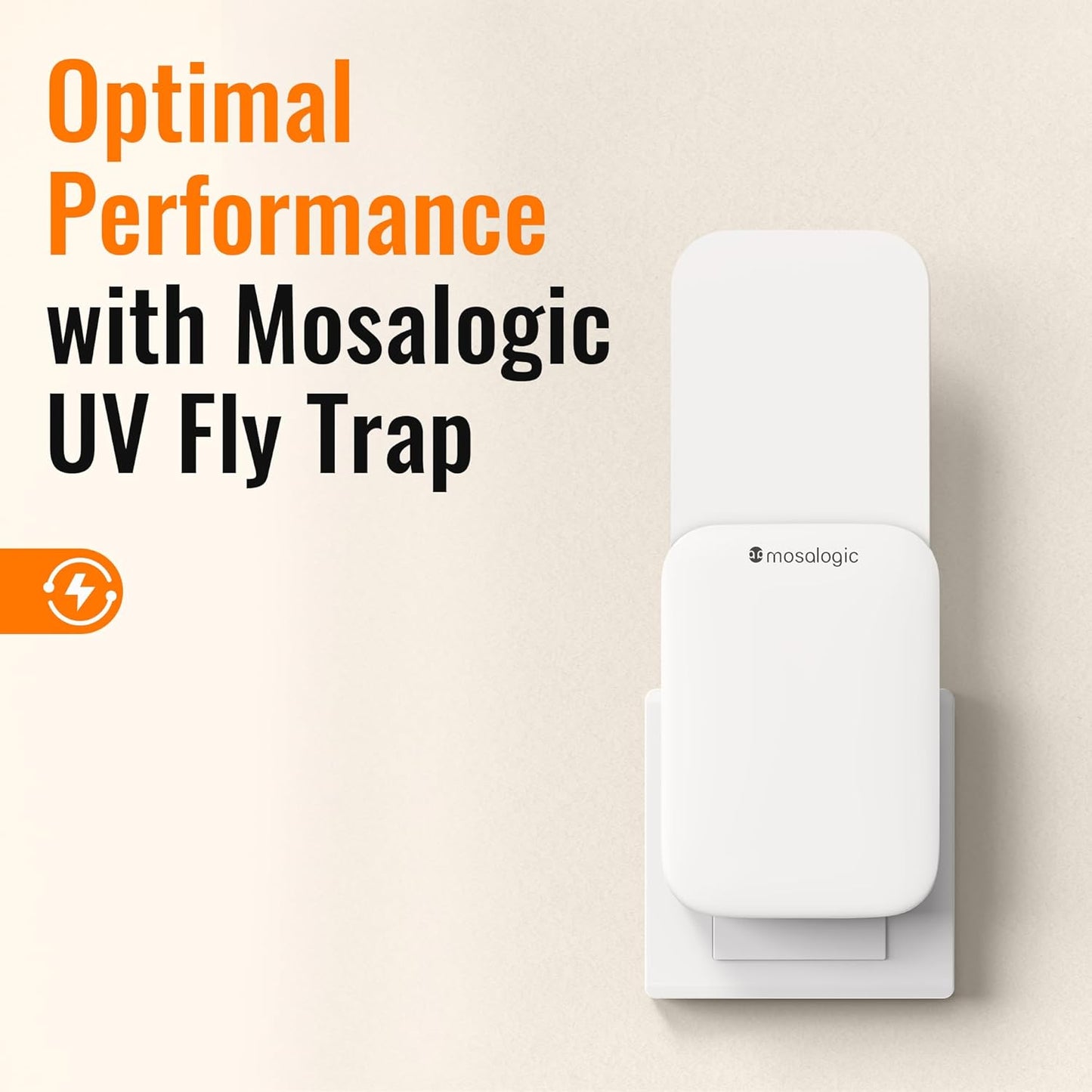 Mosalogic Sticky Card Plug Refill Replacement Glue Cards for Flying Insect Trap Indoor-10pack (No Device)