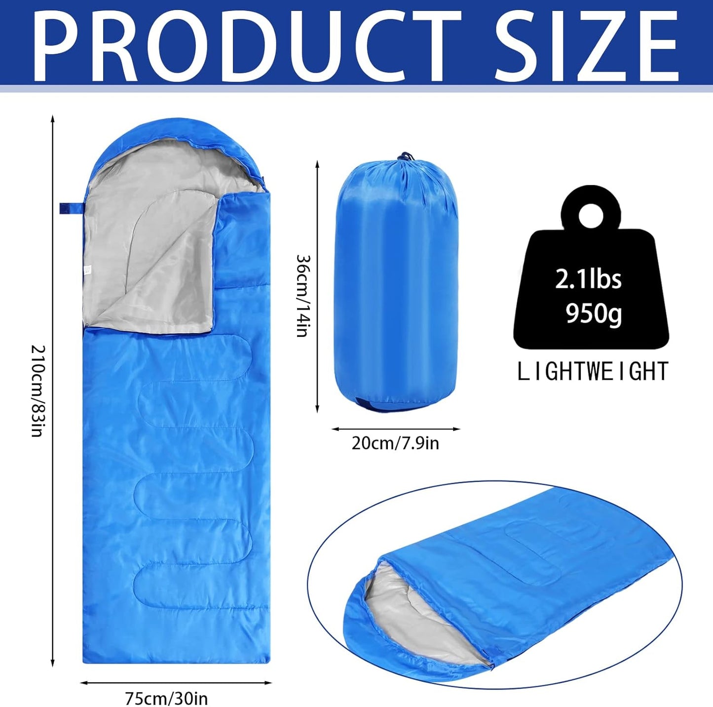 Junkin 12 Pcs Camping Sleeping Bag Bulk for Adults Homeless 4 Seasons Cold Warm Weather Sleeping Bags Waterproof Lightweight with Compression Sack for Hiking Travel Outdoor (Multicolor)